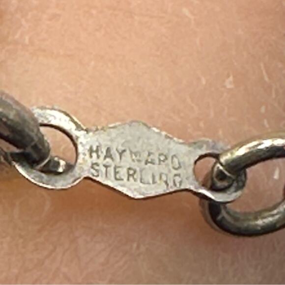 Vintage Hayward Silver Heart Necklace Chain 925 Retro VTG 17” long VTG Casual - Picture 9 of 10